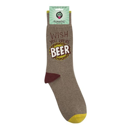Wish You Were Beer Socks | Funny Unisex | Funatic