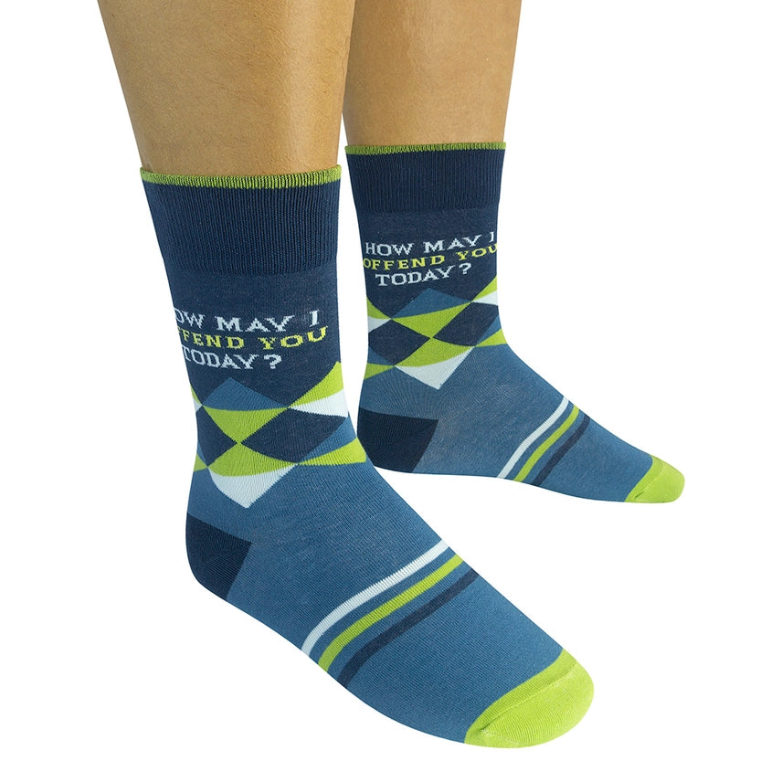 How May I Offend You Today? Socks | Snarky |Funny | Funatic