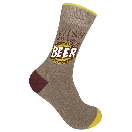 Wish You Were Beer Socks | Funny Unisex | Funatic