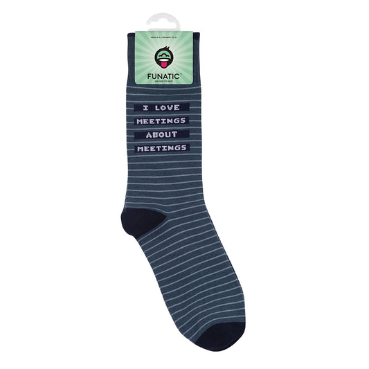 I Love Meetings Socks | Funny Unisex | Funatic