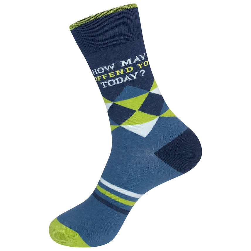 How May I Offend You Today? Socks | Snarky |Funny | Funatic