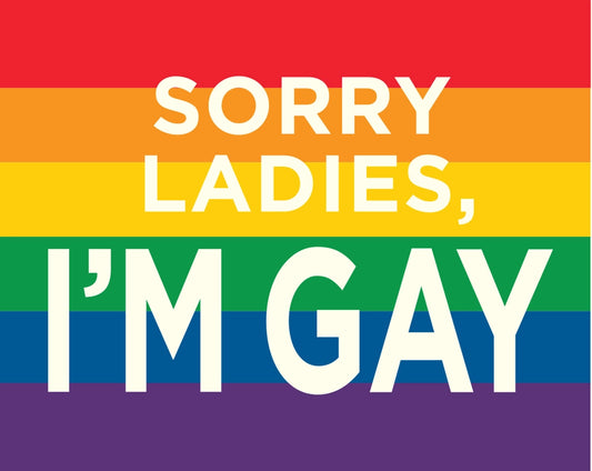 Sorry Ladies, I'm Gay Sticker | Funatic