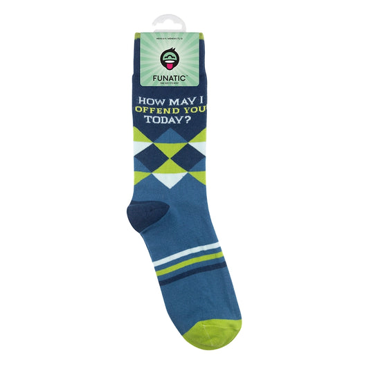 How May I Offend You Today? Socks | Snarky |Funny | Funatic