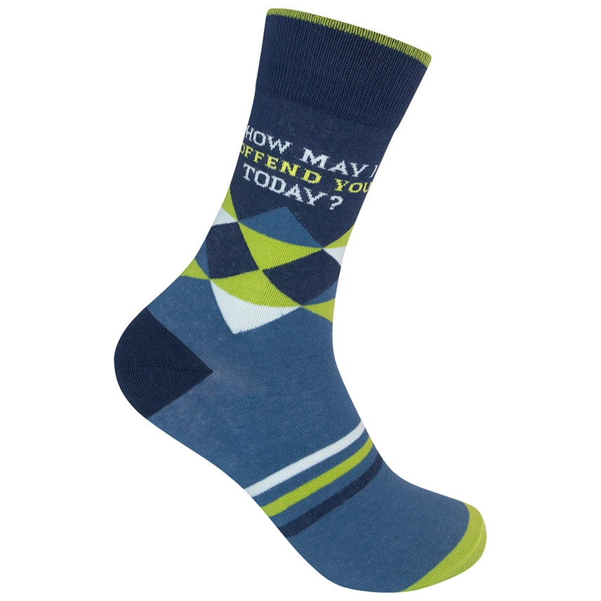 How May I Offend You Today? Socks | Snarky |Funny | Funatic