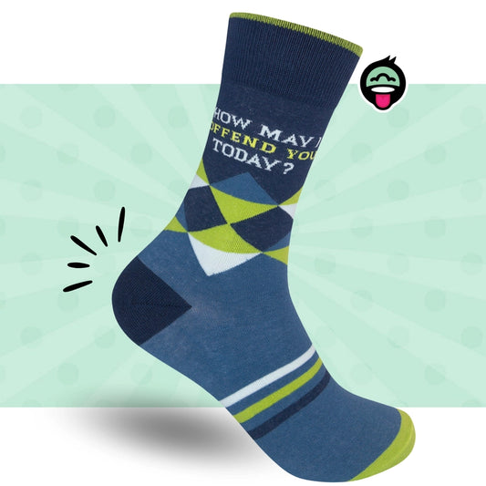 How May I Offend You Today? Socks | Snarky |Funny | Funatic