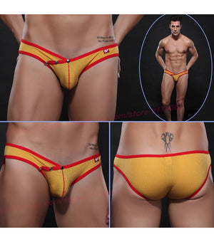Wangjiang Snap Button Pouch Mesh Bikini (6 Colors), [product_type], Mainstreet Male, Mainstreet Male