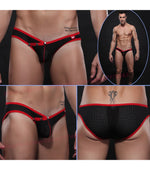 Wangjiang Snap Button Pouch Mesh Bikini (6 Colors), [product_type], Mainstreet Male, Mainstreet Male