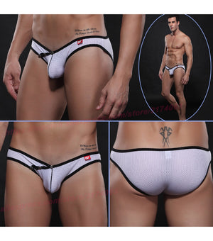 Wangjiang Snap Button Pouch Mesh Bikini (6 Colors), [product_type], Mainstreet Male, Mainstreet Male