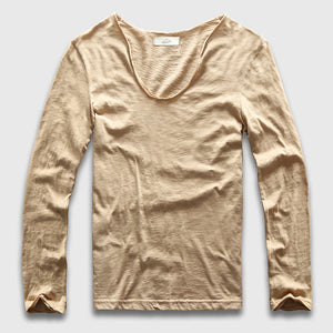 Slim V-Neck Long Sleeve T-Shirt, Top, Mainstreet Male, Mainstreet Male