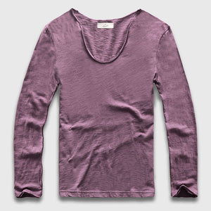 Slim V-Neck Long Sleeve T-Shirt, Top, Mainstreet Male, Mainstreet Male