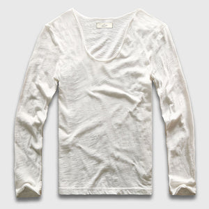 Slim V-Neck Long Sleeve T-Shirt, Top, Mainstreet Male, Mainstreet Male