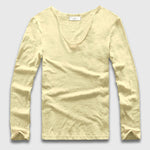 Slim V-Neck Long Sleeve T-Shirt, Top, Mainstreet Male, Mainstreet Male