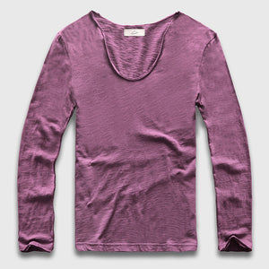 Slim V-Neck Long Sleeve T-Shirt, Top, Mainstreet Male, Mainstreet Male
