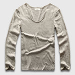 Slim V-Neck Long Sleeve T-Shirt, Top, Mainstreet Male, Mainstreet Male