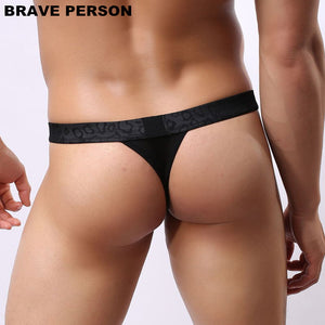 BRAVE PERSON Semi Transparent Pattern Thong (4 Colors), Underwear, Mainstreet Male, Mainstreet Male
