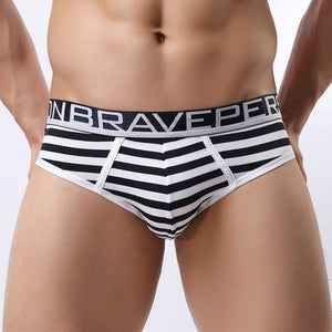 Striped Cotton Briefs, Underwear, Mainstreet Male, Mainstreet Male