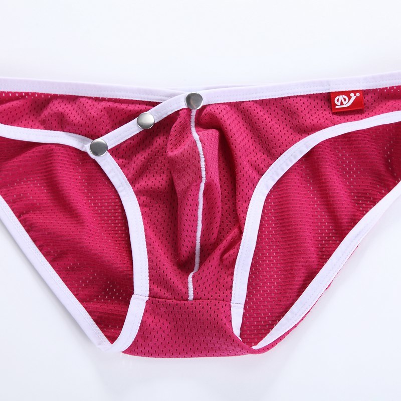 Wangjiang Snap Button Pouch Mesh Bikini (6 Colors), [product_type], Mainstreet Male, Mainstreet Male