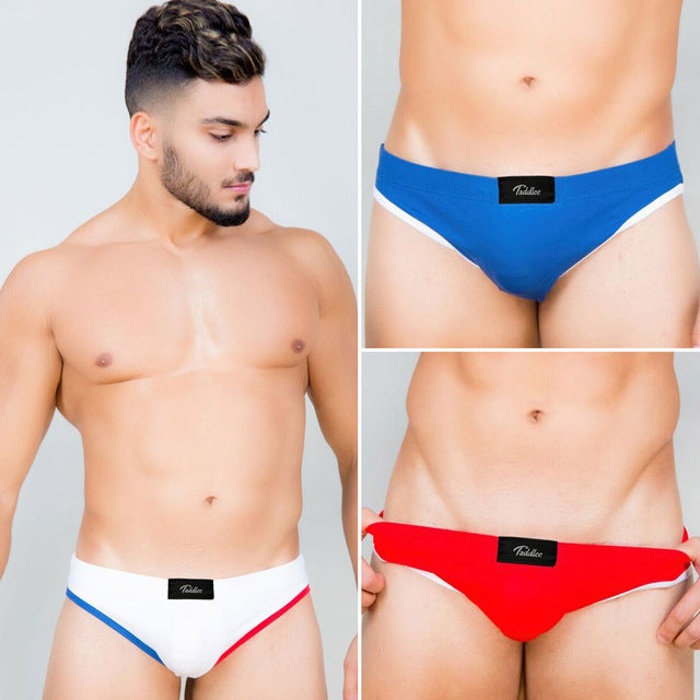 Taddlee 3 Pack Cotton Low Waist Bikini Briefs with Pouch, Underwear, Mainstreet Male, Mainstreet Male