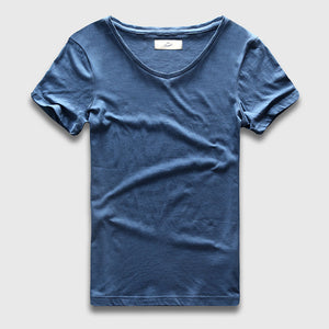 Basic Slim Fit V-Neck T-Shirt, Top, Mainstreet Male, Mainstreet Male