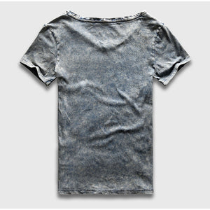Slim Tight Fit V-Neck Marble T-Shirt, Top, Mainstreet Male, Mainstreet Male