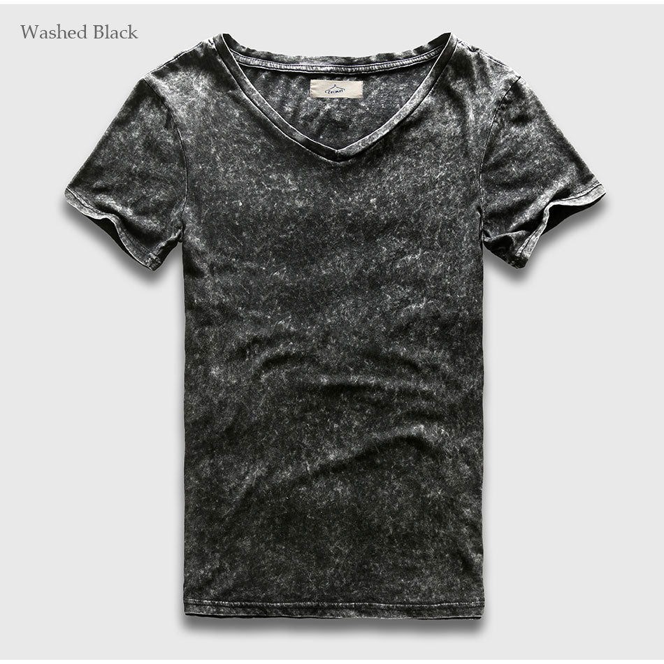 Slim Tight Fit V-Neck Marble T-Shirt, Top, Mainstreet Male, Mainstreet Male