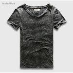Slim Tight Fit V-Neck Marble T-Shirt, Top, Mainstreet Male, Mainstreet Male