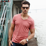 V-Neck Slim Fit T-Shirt, Top, Mainstreet Male, Mainstreet Male