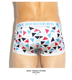PINK HEROES Geometric Print Cotton Trunks (4 Styles), [product_type], Mainstreet Male, Mainstreet Male