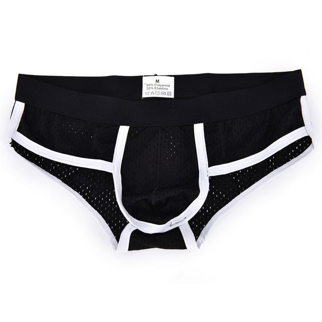 Mesh Low Waist U Convex Pouch Brief (3 Colors), Underwear, Mainstreet Male, Mainstreet Male