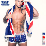 Pink Hero Patriotic Trunks (4 Colors), Underwear, Mainstreet Male, Mainstreet Male