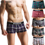 SEOBEAN 100% Cotton Plaid Trunks (8 Colors), Underwear, Mainstreet Male, Mainstreet Male