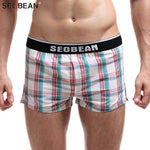 SEOBEAN 100% Cotton Plaid Trunks (8 Colors), Underwear, Mainstreet Male, Mainstreet Male