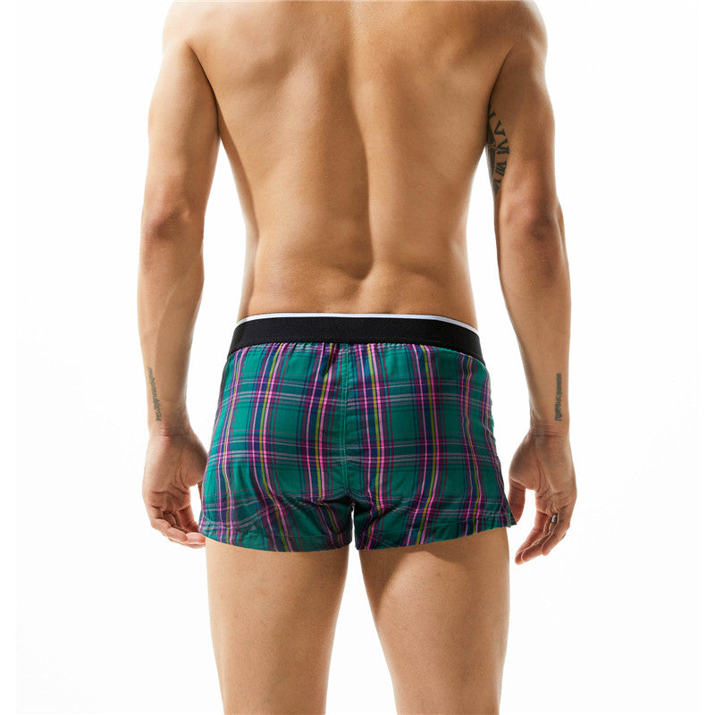 SEOBEAN 100% Cotton Plaid Trunks (8 Colors), Underwear, Mainstreet Male, Mainstreet Male