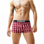 SEOBEAN 100% Cotton Plaid Trunks (8 Colors), Underwear, Mainstreet Male, Mainstreet Male