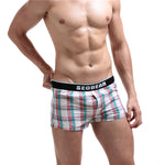 SEOBEAN 100% Cotton Plaid Trunks (8 Colors), Underwear, Mainstreet Male, Mainstreet Male
