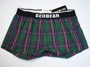 SEOBEAN 100% Cotton Plaid Trunks (8 Colors), Underwear, Mainstreet Male, Mainstreet Male