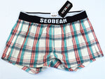 SEOBEAN 100% Cotton Plaid Trunks (8 Colors), Underwear, Mainstreet Male, Mainstreet Male