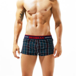 SEOBEAN 100% Cotton Plaid Trunks (8 Colors), Underwear, Mainstreet Male, Mainstreet Male