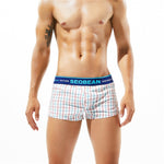 SEOBEAN 100% Cotton Plaid Trunks (8 Colors), Underwear, Mainstreet Male, Mainstreet Male