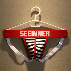 SEEINNER Striped Low-Rise Cotton Jockstrap (4 Colors), [product_type], Mainstreet Male, Mainstreet Male