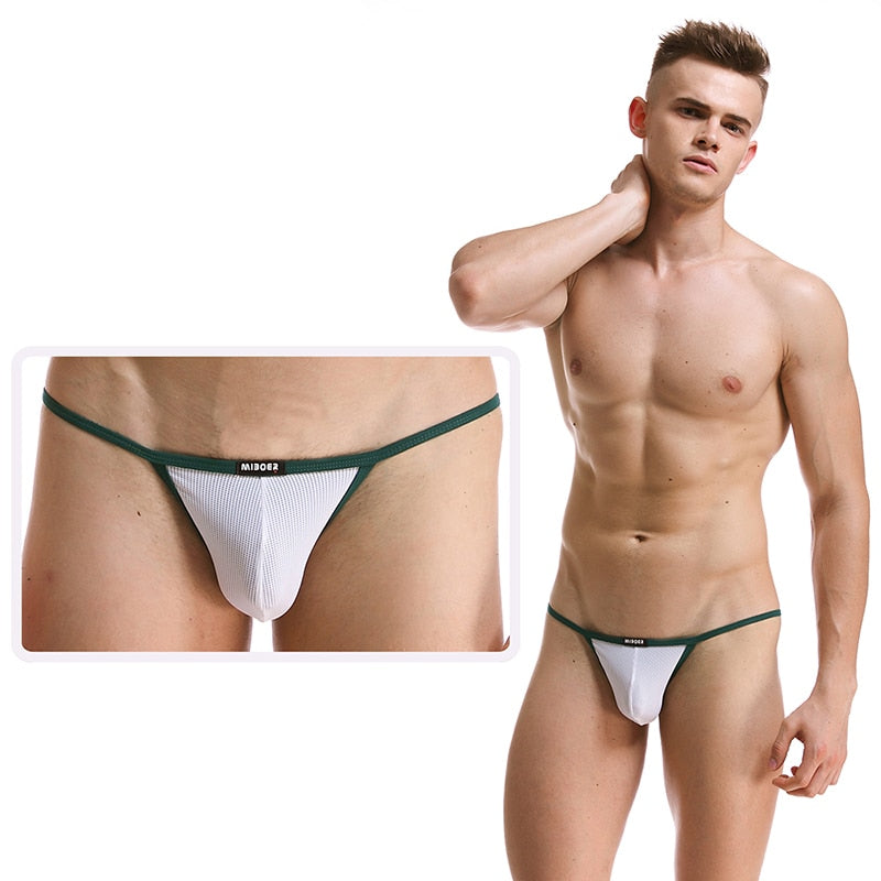MIBOER Mesh String Bikini (8 Colors), Underwear, Mainstreet Male, Mainstreet Male