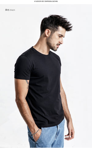 SIMWOOD Solid Slim Basic T-Shirt (3 Colors), Tops, Mainstreet Male, Mainstreet Male