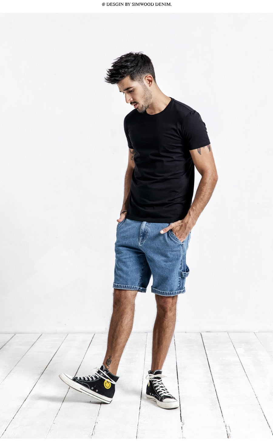 SIMWOOD Solid Slim Basic T-Shirt (3 Colors), Tops, Mainstreet Male, Mainstreet Male