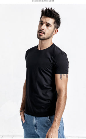 SIMWOOD Solid Slim Basic T-Shirt (3 Colors), Tops, Mainstreet Male, Mainstreet Male